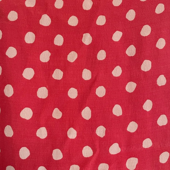 Kate Spade Sleeveless Pink Polka Dot Blouse - Picture 8 of 8